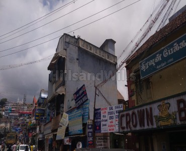 900 sq. ft showroom for sale  in mount road coonoor along with 280 sq.ft. land