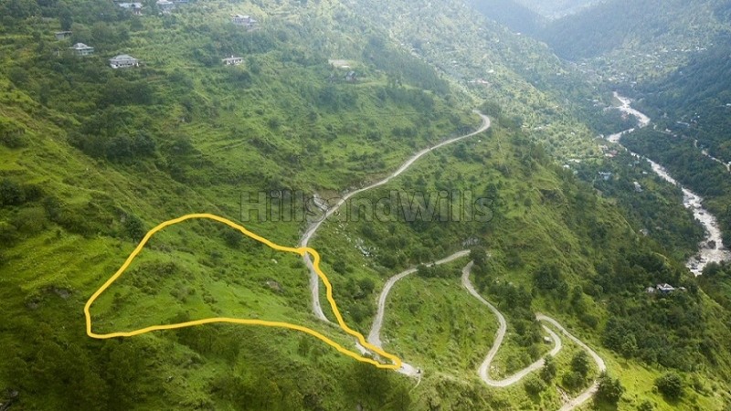 ₹1.50 Cr | 2 bigha river view land for sale in tirthan valley kullu-manali